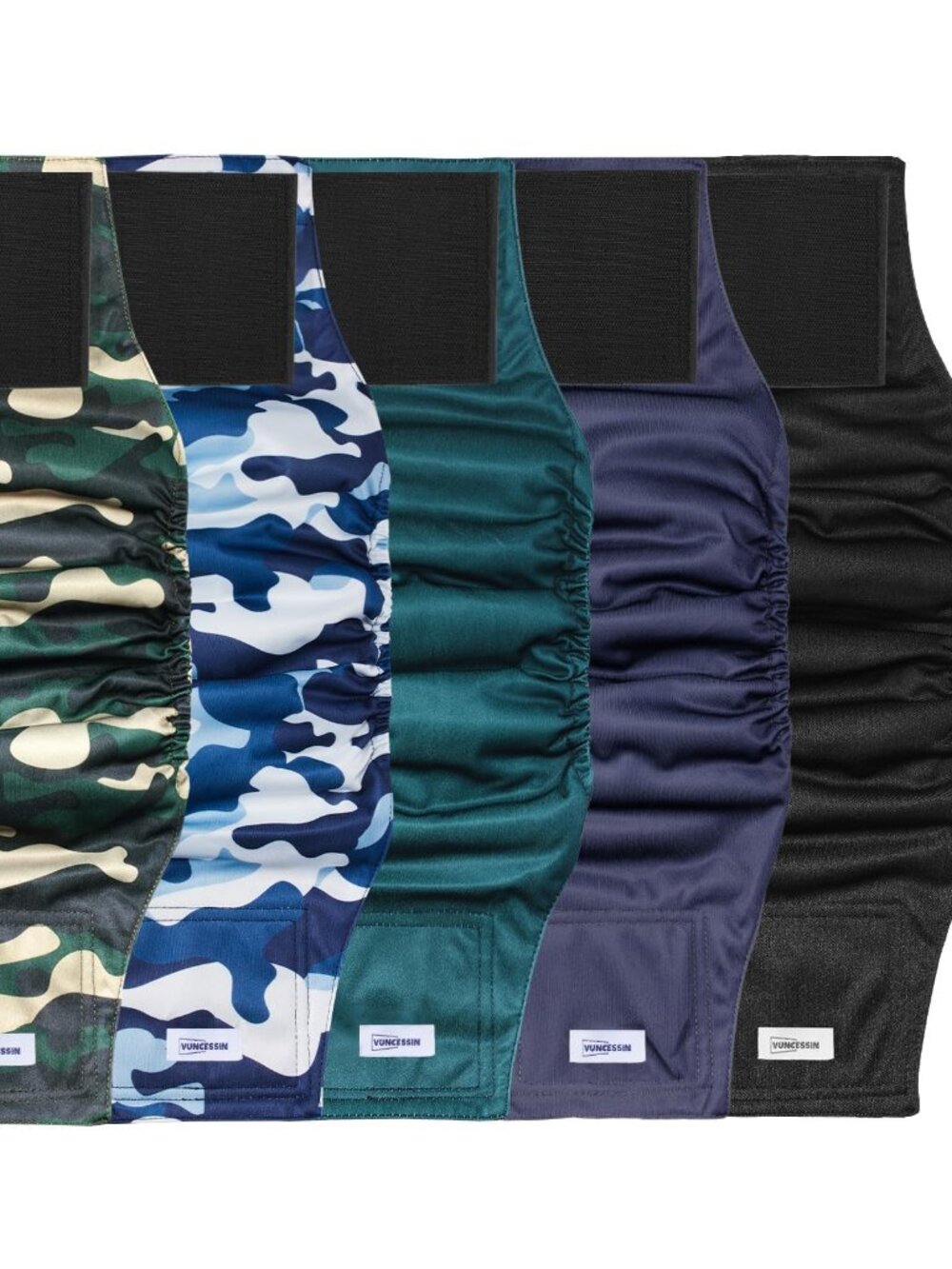 Reusable Dog Diapers Male, Premium Washable Belly Bands for Male Dogs, Pack of 5